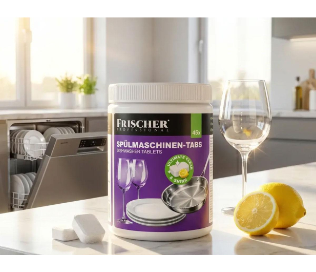 Frischer Professional Tabletki do zmywarki 45 szt. x 16 g słoik - 1576090 - zdjęcie 2